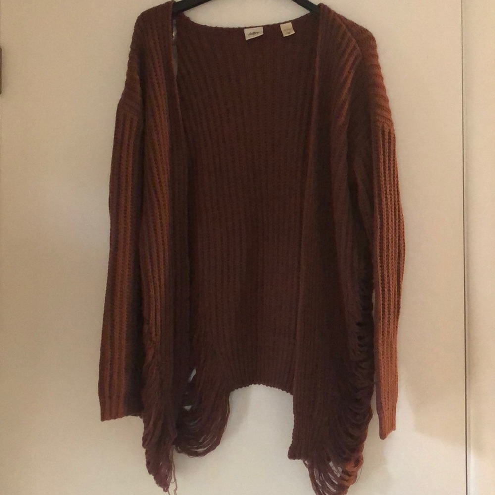 Knit cardigan sweater